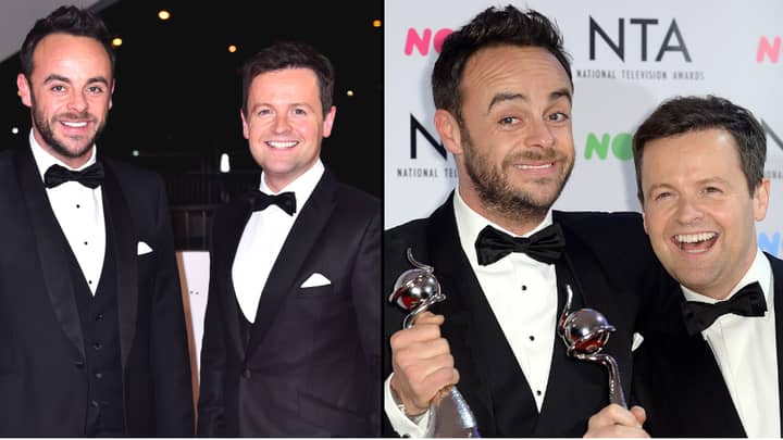 ​Ant McPartlin Trolls Best Mate Dec On His Birthday With Hilarious Picture Of Him Posing With Dress