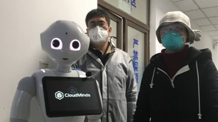 Chinese Hospitals Introduce Robots To Help Treat Coronavirus Patients 