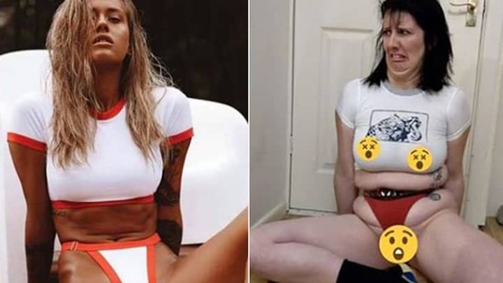 Woman Posts Hilarious Recreation Of Bikini Advert