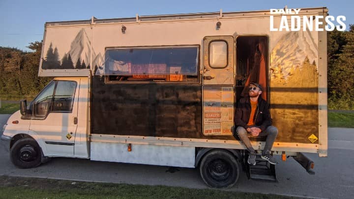Man Creates Dream Home In Old Removals Van For Just £16,000