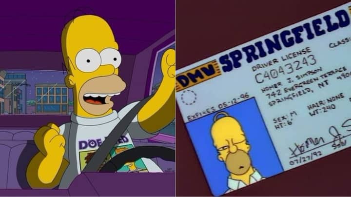 ​Man With Homer Simpson Driving Licence Gets Pulled Over By Police