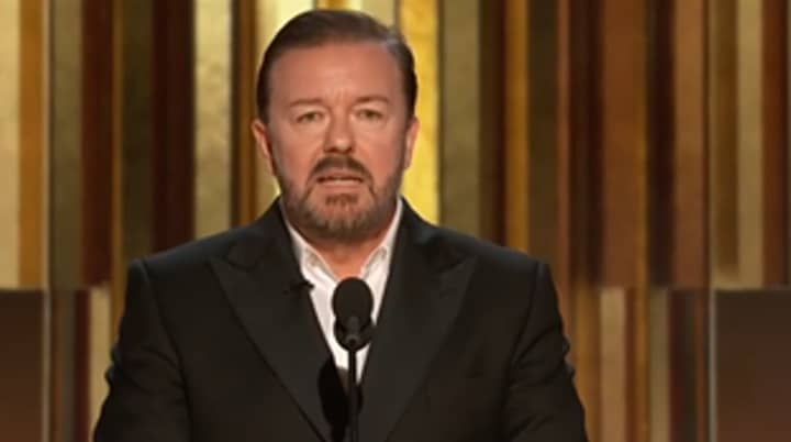Ricky Gervais Makes 'Jeffrey Epstein Didn't Kill Himself' Joke At Golden Globes