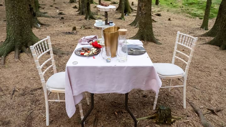 Mysterious Table For Two Found In The Woods Of The Lake District