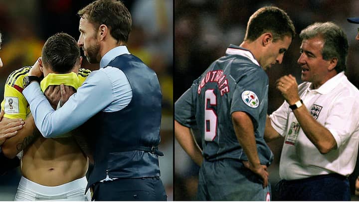 Gareth Southgate Proves He's a LAD By Consoling Colombian Player