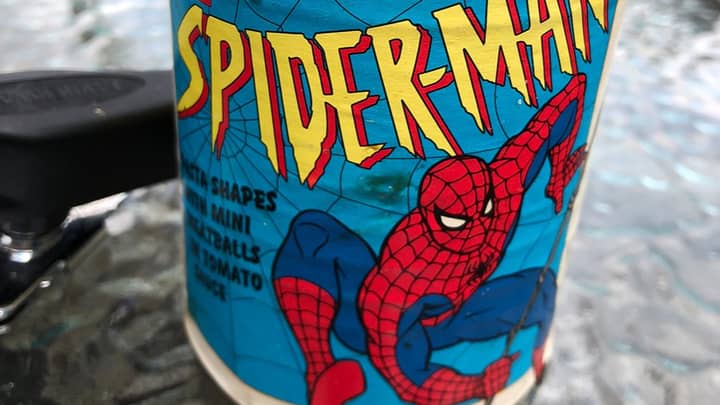 Man Opens 25-Year-Old Can Of Spider-Man Pasta And Shares The Contents