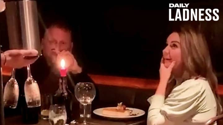 Man Pranks Mate On First Date With 'Will You Marry Me' Dessert