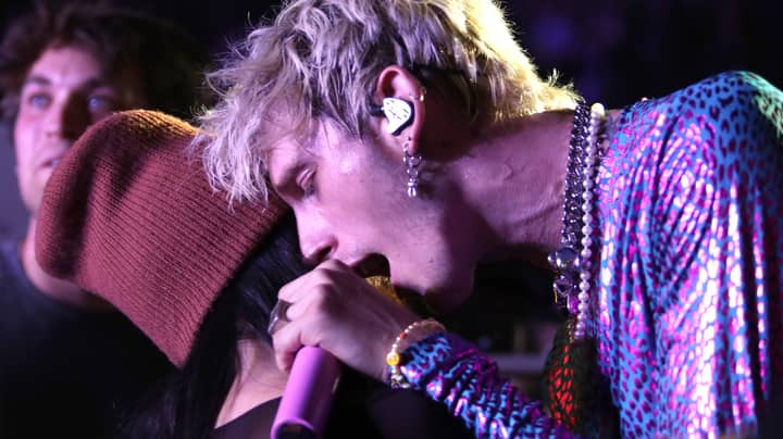 Machine Gun Kelly Gets Intimate With Megan Fox During His Gig