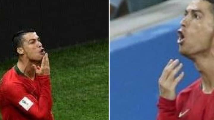 Supporters Have Figured Out Why Cristiano Ronaldo Stroked His Chin In Celebration