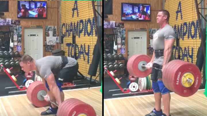 John Cena Posts Clip Of Weights Deadlifting Themselves
