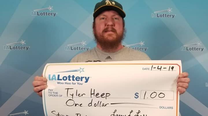 Man Wins $1 Dollar On Lottery And Asks To Be Presented With Giant Cheque