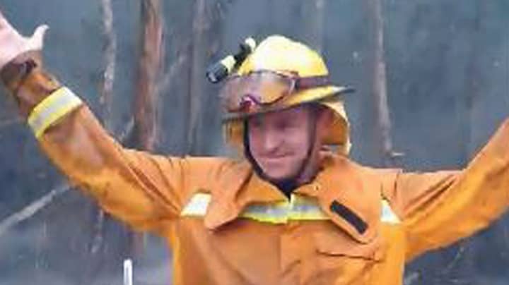 Aussie Firefighters Break Into Smiles And Dance As Rain Falls On Bushfire Area