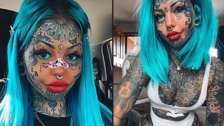 Instagram Model Who Has Spent £20k On Tattoos Shares What She Looked Like Before