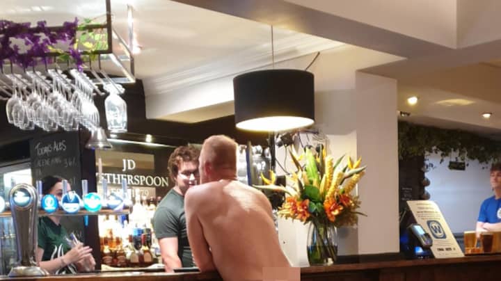 Totally Naked Man Spotted At The Bar In Wetherspoon Pub