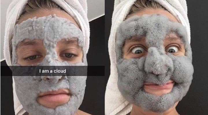 Girl Tries Out New Face Mask, Turns Into A Human Cloud