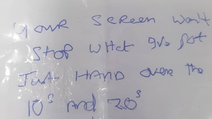 Bloke’s Handwriting So Bad Bank Staff Didn’t Know He Was Trying To Rob Them