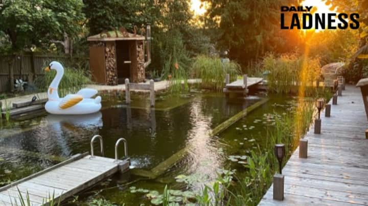 Couple Spend Two Years Creating Stunning Natural Swimming Pool In Their Garden