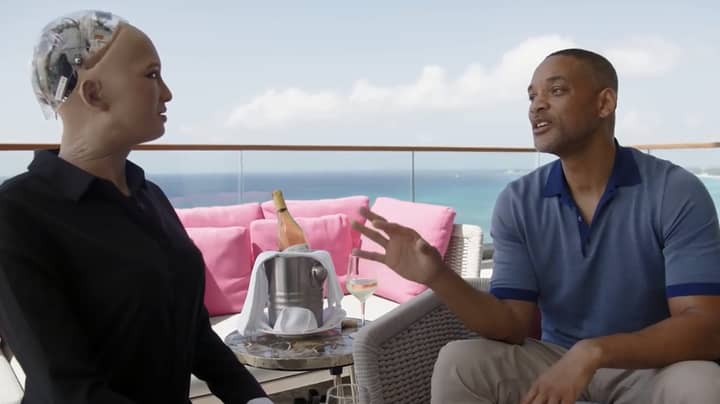 Will Smith Goes On A Date With Sophia The Robot And It’s Awkward AF