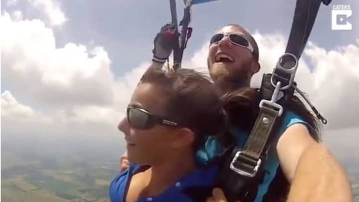 Terrifying Footage Shows Teen's Parachute Fail On Skydive