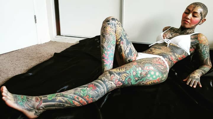 Woman Spends £20k On Head-To-Toe Tattoos Including On Her Genitals