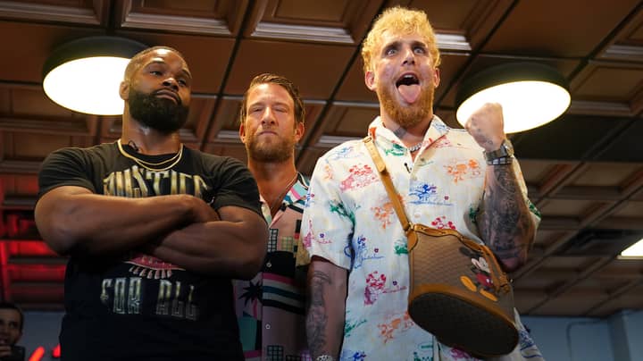 Video Of Jake Paul Trying To Intimidate Tyron Woodley Is Making People Cringe