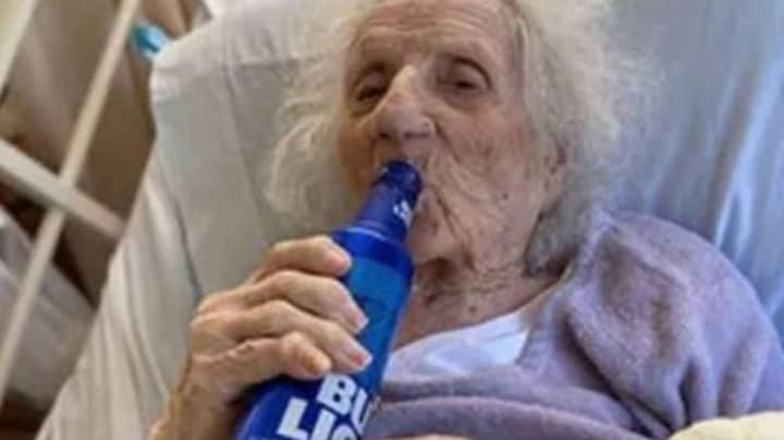 Great-Great-Grandmother, 103, Celebrates Beating Coronavirus By Downing A Beer