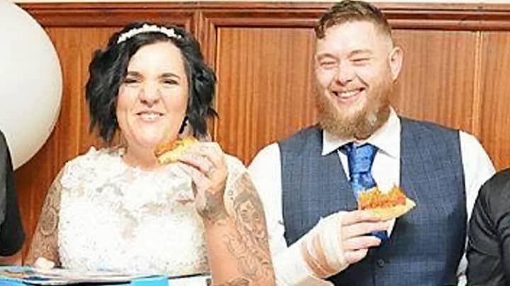 Couple Opt For Huge £350 Domino's Pizza Buffet For Their Wedding Day Meal