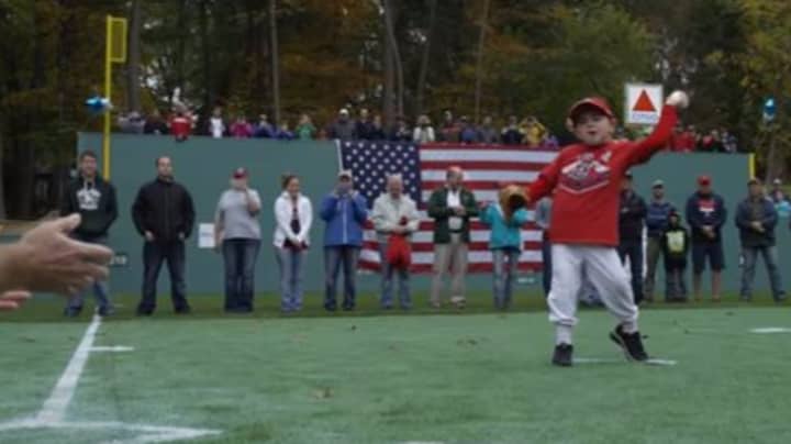 Make-A-Wish Foundation Build Custom Fenway Park In Young Lad's Back Garden