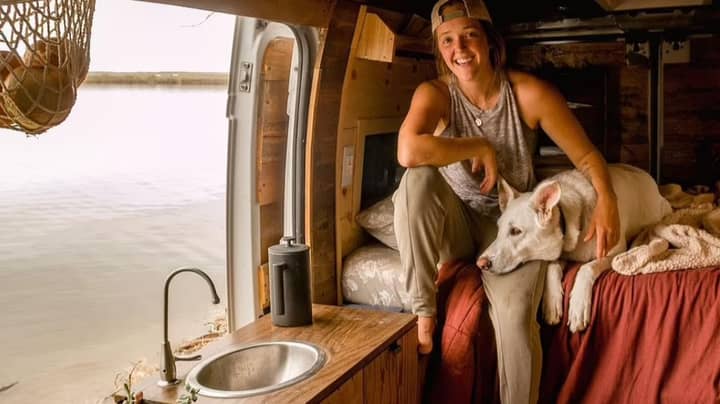 Woman Leaves Job And Five-Year Relationship To Live In Van With Dog