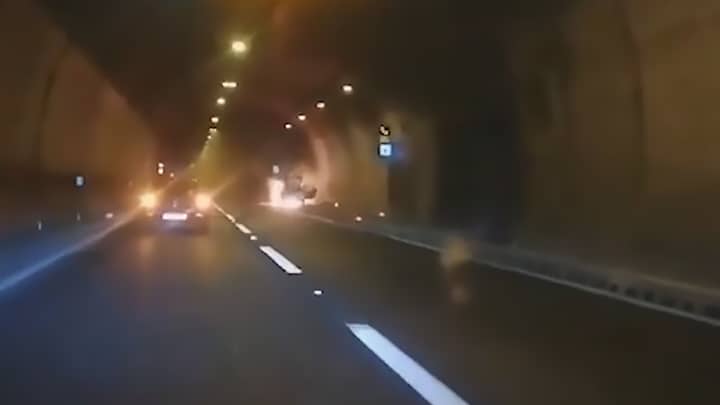Burning Car Explodes As Passing Couple Joke It Might