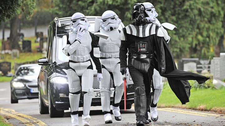 Darth Vader Leads Woman's Funeral Procession With Stormtroopers