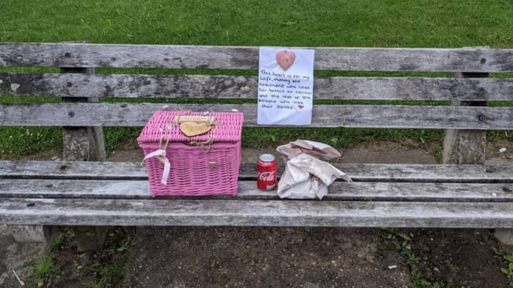 Husband's Heartbreaking Tribute To Late Wife On Bench Goes Viral