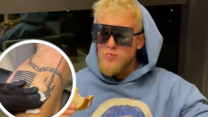 Jake Paul Gets Tattoo Mocking Floyd Mayweather After Brawl