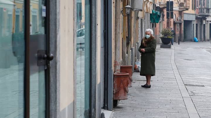 Italians Share Singalong From Their Windows On Empty Street Amid Coronavirus Lockdown 
