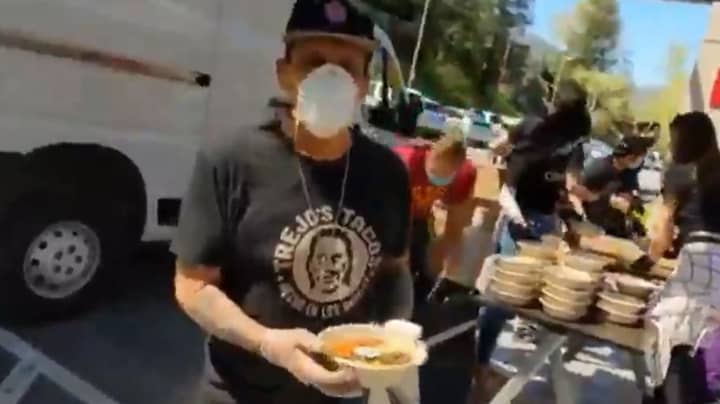 Danny Trejo Has Been Handing Out Food To Health Workers