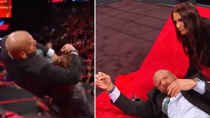 Ronda Rousey Throws Triple H Through A Table During Contract Signing 