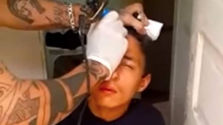 Boy Caught Stealing Bike Forced To Get Tattoo On His Forehead