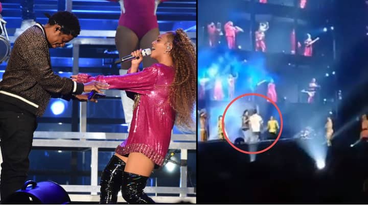 Man Storms Stage Towards Beyoncé And Jay-Z, Gets Floored By Dancers