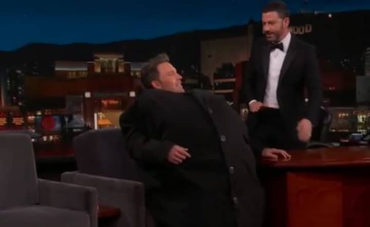 Ben Affleck Tried To Smuggle Matt Damon Onto ‘Jimmy Kimmel Live’ Inside His Coat