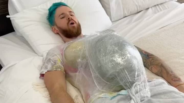 Man Tries To Be Pregnant For A Day And Can't Even Get Out Of Bed
