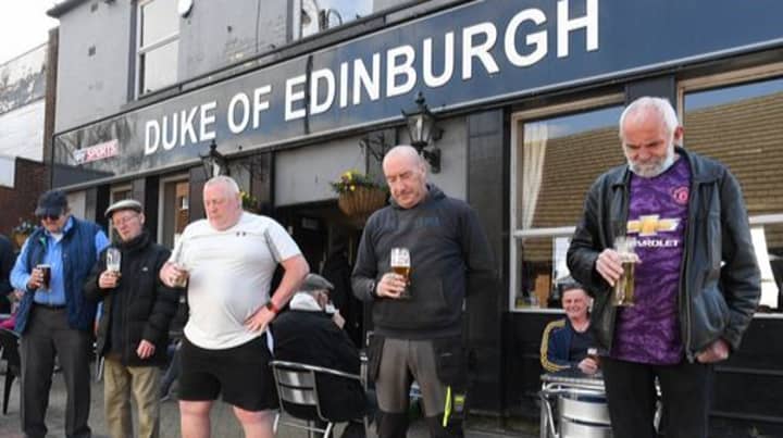 Punters At Duke Of Edinburgh Pub Pay Tribute To Prince Philip Ahead Of Funeral