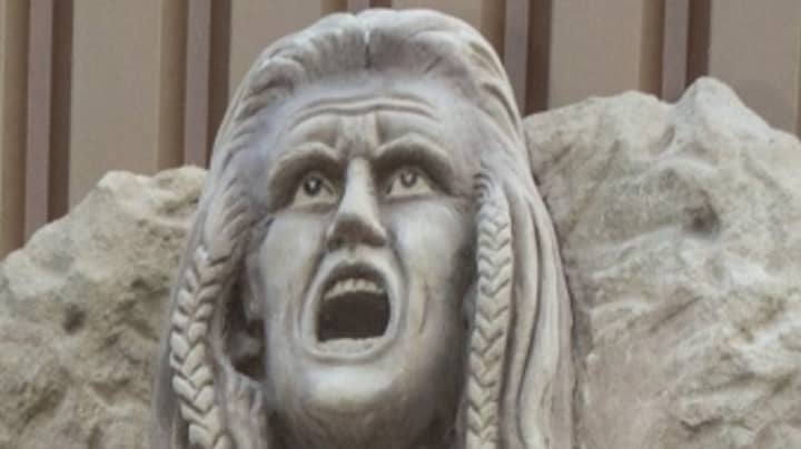Brechin City Unveil Bizarre Mel Gibson Braveheart Statue Outside Stadium