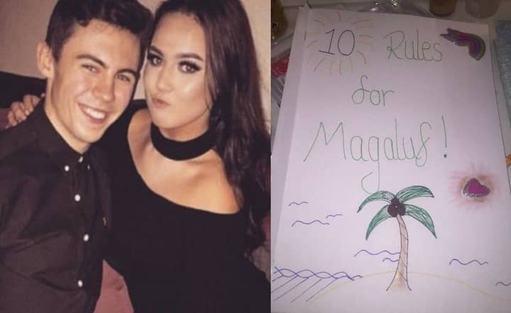 This Lad's Girlfriend Made Him A 'Rulebook' For Magaluf And She's Taking No Prisoners