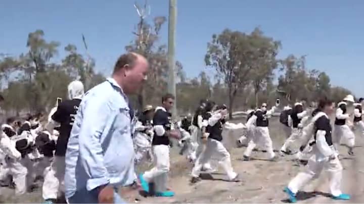 Aussie Farmer Screams 'Get Off My F**king Country' As 100 Vegans Storm His Property