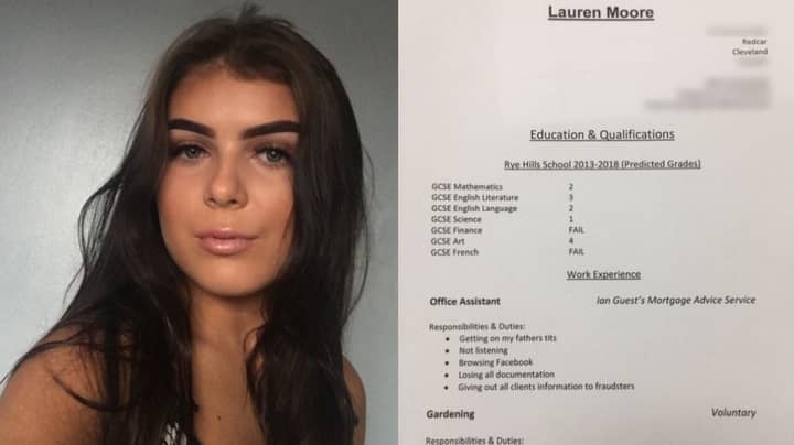 Dad Writes Brutal CV For Teenage Daughter Who 'F***s Everything Up'