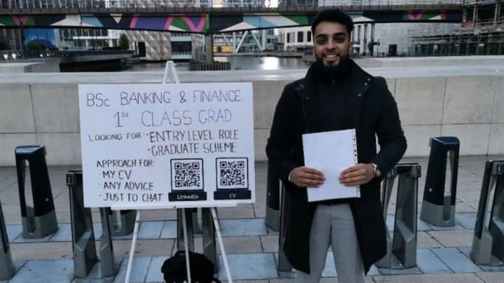 Job Seeker Sets Up Stand At Tube Station, Lands New Role In Three Days