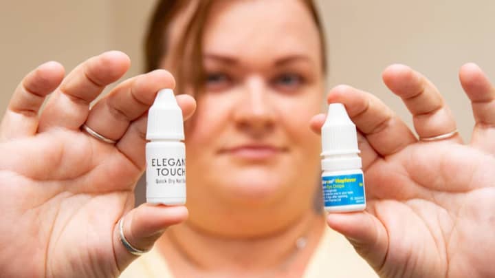 Mum Left In Agony After Mistaking Nail Glue For Hay Fever Drops And Seals Eyes Shut