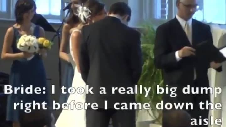 Bride Is Heard Telling Groom She Took A 'Really Big Dump' Right Before Wedding