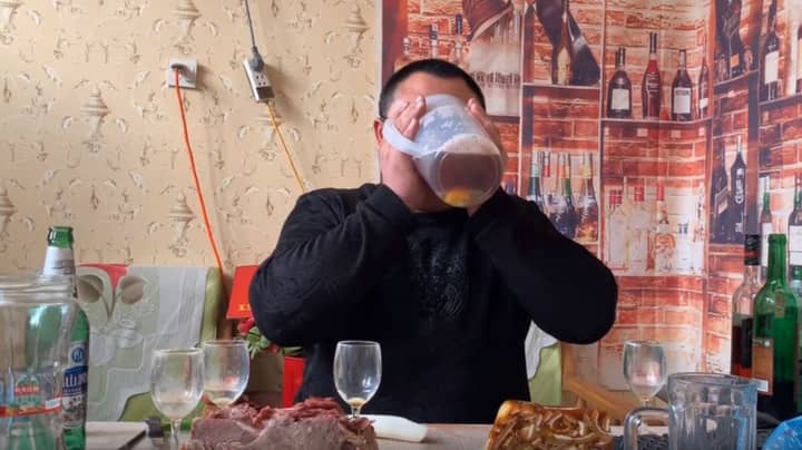 Tornado Drinking Guy Takes On Disgusting Drink Challenge