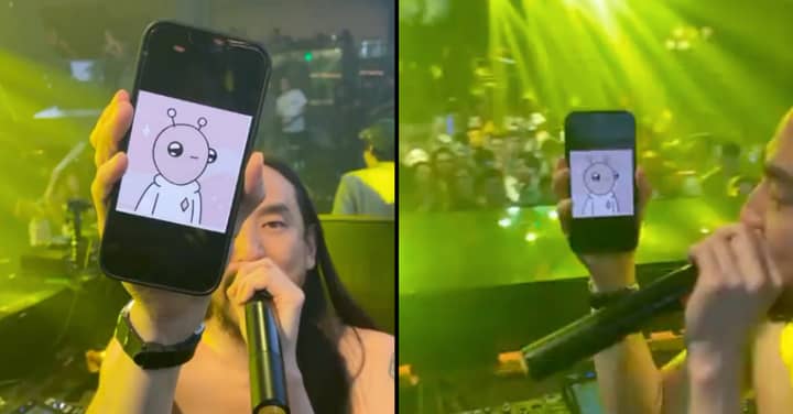 Steve Aoki Stops His Own Performance To Show Off His New $859,000 Alien NFT Doodle