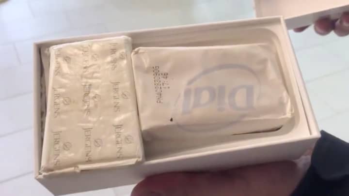 Mum Pays $660 For iPhone But Finds Two Bars Of Soap Inside Box